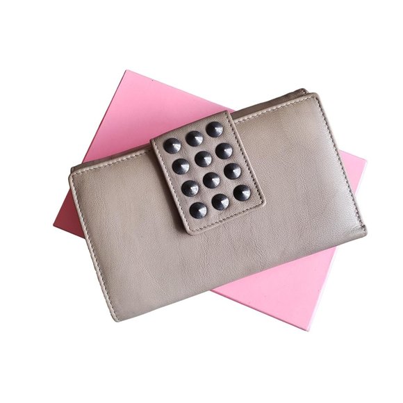 Women's Distressed Leather Wallet Credit Card Holder Wallet in BOX - Picture 3 of 14